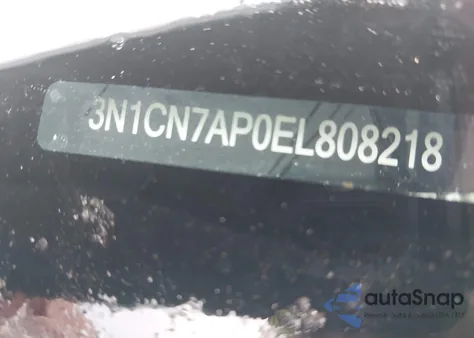 2014 Nissan Versa 1.6 Sv z USA, uszkodzony, nr VIN 3N1CN7AP0EL808218